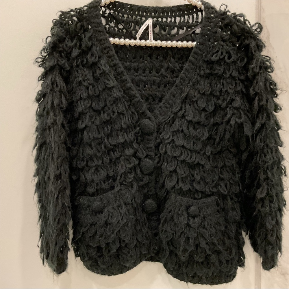 🔴FUZZY CARDIGAN SWEATER BY COTTON CANDY🔴